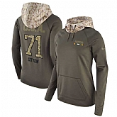 Women Nike Packers 71 Josh Sitton Olive Salute To Service Pullover Hoodie,baseball caps,new era cap wholesale,wholesale hats