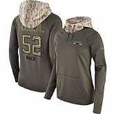 Women Nike Raiders 52 Khalil Mack Olive Salute To Service Pullover Hoodie,baseball caps,new era cap wholesale,wholesale hats