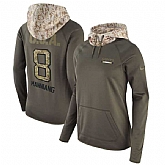 Women Nike Saints 8 Archie Manning Olive Salute To Service Pullover Hoodie,baseball caps,new era cap wholesale,wholesale hats