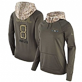 Women Nike Titans 8 Marcus Mariota Olive Salute To Service Pullover Hoodie,baseball caps,new era cap wholesale,wholesale hats