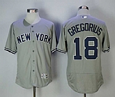 Yankees 18 Didi Gregorius Gray Flexbase baseball Jerseys,baseball caps,new era cap wholesale,wholesale hats