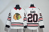 Chicago Blackhawks #20 Brandon Saad White Adidas Stitched Jersey,baseball caps,new era cap wholesale,wholesale hats