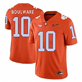 Clemson Tigers #10 Ben Boulware Orange With Diamond Logo College Football Jersey DingZhi,baseball caps,new era cap wholesale,wholesale hats