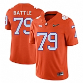 Clemson Tigers #79 Isaiah Battle Orange With Diamond Logo College Football Jersey DingZhi,baseball caps,new era cap wholesale,wholesale hats