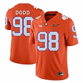 Clemson Tigers #98 Kevin Dodd Orange With Diamond Logo College Football Jersey DingZhi,baseball caps,new era cap wholesale,wholesale hats