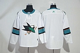 Customized Men's San Jose Sharks Any Name & Number White Adidas Stitched Jersey,baseball caps,new era cap wholesale,wholesale hats