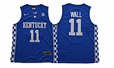 Kentucky Wildcats #11 John Wall Blue College Basketball Jersey,baseball caps,new era cap wholesale,wholesale hats