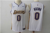 Nike Los Angeles Lakers #0 Kyle Kuzma White Swingman Jersey,baseball caps,new era cap wholesale,wholesale hats