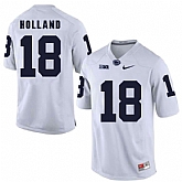 Penn State Nittany Lions #18 Jonathan Holland White College Football Jersey DingZhi,baseball caps,new era cap wholesale,wholesale hats