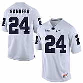 Penn State Nittany Lions #24 Miles Sanders White College Football Jersey DingZhi,baseball caps,new era cap wholesale,wholesale hats