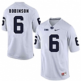 Penn State Nittany Lions #6 Andre Robinson White College Football Jersey DingZhi,baseball caps,new era cap wholesale,wholesale hats