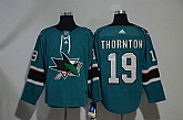 San Jose Sharks #19 Joe Thornton Teal Adidas Stitched Jersey,baseball caps,new era cap wholesale,wholesale hats
