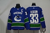 Vancouver Canucks #33 Henrik Sedin Blue Adidas Stitched Jersey,baseball caps,new era cap wholesale,wholesale hats