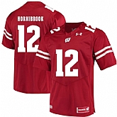 Wisconsin Badgers #12 Alex Hornibrook Red College Football Jersey DingZhi,baseball caps,new era cap wholesale,wholesale hats