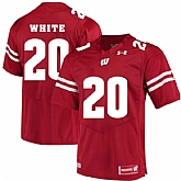 Wisconsin Badgers #20 James White Red College Football Jersey DingZhi,baseball caps,new era cap wholesale,wholesale hats