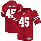 Wisconsin Badgers #45 Alec Ingold Red College Football Jersey DingZhi,baseball caps,new era cap wholesale,wholesale hats