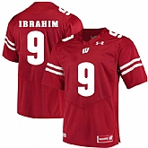 Wisconsin Badgers #9 Rachid Ibrahim Red College Football Jersey DingZhi,baseball caps,new era cap wholesale,wholesale hats