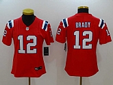 Women Nike New England Patriots #12 Tom Brady Red Vapor Untouchable Player Limited Jersey,baseball caps,new era cap wholesale,wholesale hats