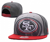 49ers Team Logo Gray Snapback Adjustable Hat GS,baseball caps,new era cap wholesale,wholesale hats