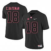 Alabama Crimson Tide 18 Cooper Bateman Black College Football Jersey DingZhi,baseball caps,new era cap wholesale,wholesale hats