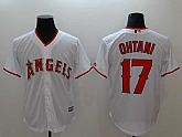 Angels 17 Shohei Ohtani White Cool Base Jersey,baseball caps,new era cap wholesale,wholesale hats