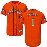 Astros #1 Carlos Correa Orange 2018 Gold Program Flexbase Jersey,baseball caps,new era cap wholesale,wholesale hats