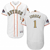 Astros #1 Carlos Correa White 2018 Gold Program Flexbase Jersey,baseball caps,new era cap wholesale,wholesale hats