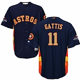Astros #11 Evan Gattis Navy 2018 Gold Program Cool Base Jersey,baseball caps,new era cap wholesale,wholesale hats