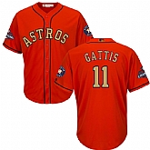 Astros #11 Evan Gattis Orange 2018 Gold Program Cool Base Jersey,baseball caps,new era cap wholesale,wholesale hats