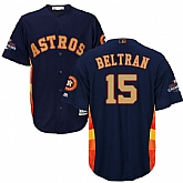 Astros #15 Carlos Beltran Navy 2018 Gold Program Cool Base Jersey,baseball caps,new era cap wholesale,wholesale hats