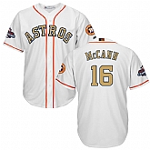 Astros #16 Brian McCann White 2018 Gold Program Cool Base Jersey,baseball caps,new era cap wholesale,wholesale hats