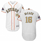 Astros #16 Brian McCann White 2018 Gold Program Flexbase Jersey,baseball caps,new era cap wholesale,wholesale hats