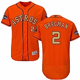 Astros #2 Alex Bregman Orange 2018 Gold Program Flexbase Jersey,baseball caps,new era cap wholesale,wholesale hats
