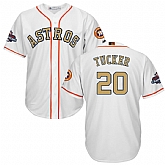 Astros #20 Preston Tucker White 2018 Gold Program Cool Base Jersey,baseball caps,new era cap wholesale,wholesale hats