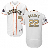 Astros #22 Josh Reddick White 2018 Gold Program Flexbase Jersey,baseball caps,new era cap wholesale,wholesale hats