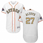 Astros #27 Jose Altuve White 2018 Gold Program Flexbase Jersey,baseball caps,new era cap wholesale,wholesale hats