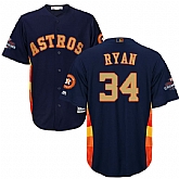Astros #34 Nolan Ryan Navy 2018 Gold Program Cool Base Jersey,baseball caps,new era cap wholesale,wholesale hats