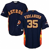 Astros #35 Justin Verlander Navy 2018 Gold Program Cool Base Jersey,baseball caps,new era cap wholesale,wholesale hats