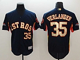Astros #35 Justin Verlander Navy 2018 Gold Program Flexbase Jersey,baseball caps,new era cap wholesale,wholesale hats