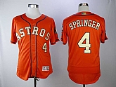 Astros #4 George Springer Orange 2018 Gold Program Flexbase Jersey,baseball caps,new era cap wholesale,wholesale hats