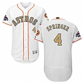 Astros #4 George Springer White 2018 Gold Program Flexbase Jersey,baseball caps,new era cap wholesale,wholesale hats