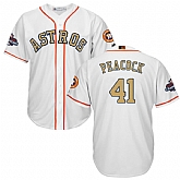 Astros #41 Brad Peacock White 2018 Gold Program Cool Base Jersey,baseball caps,new era cap wholesale,wholesale hats
