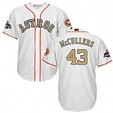 Astros #43 Lance McCullers White 2018 Gold Program Flexbase Jersey,baseball caps,new era cap wholesale,wholesale hats
