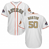 Astros #50 Charlie Morton White 2018 Gold Program Cool Base Jersey,baseball caps,new era cap wholesale,wholesale hats