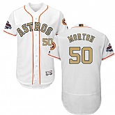 Astros #50 Charlie Morton White 2018 Gold Program Flexbase Jersey,baseball caps,new era cap wholesale,wholesale hats