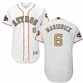 Astros #6 Jake Marisnick White 2018 Gold Program Flexbase Jersey,baseball caps,new era cap wholesale,wholesale hats