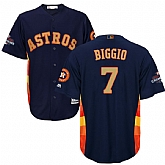 Astros #7 Craig Biggio Navy Gold Program Cool Base Jersey,baseball caps,new era cap wholesale,wholesale hats