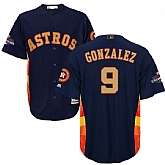 Astros #9 Marwin Gonzalez Navy 2018 Gold Program Flexbase Jersey,baseball caps,new era cap wholesale,wholesale hats