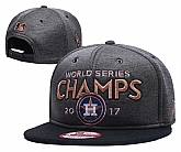 Astros Graphite 2017 World Series Champions Adjustable Hat GS,baseball caps,new era cap wholesale,wholesale hats