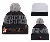 Astros Graphite 2017 World Series Champions Locker Room Knit Hat,baseball caps,new era cap wholesale,wholesale hats